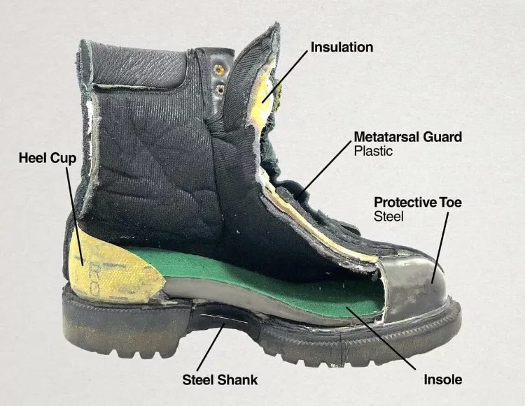 Steel toe boots: