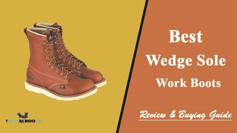 wedge style work boots